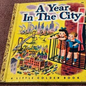 A Year In The City Lucy Mitchell/Tibor Gergely Little Golden Book 1948 A edition